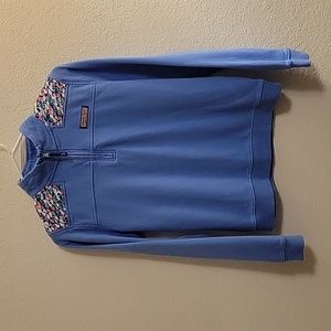 Vineyard Vines 1/4-zip Sweatshirt - Baby Blue - Large (14)